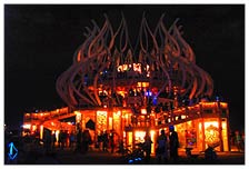The opulent temple was an honorarium to our ancestors and the people in our lives who have gone. Their names and messages scrawled over even inch of this massive wood creation, the opulent temple burns at the end of the week, the night after the man burns.